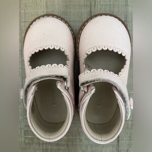 Elephantito Pink Leather Mary Jane Shoes